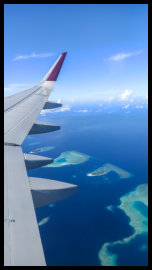 Anflug mit Qatar Airways