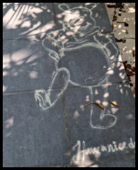 Sand Gemaelde von Angestellten