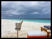 Sandbank - Dinner mit Champangner